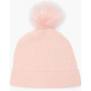 Nordstrom Faux‎ Fur Cashmere Pompom Beanie, Pink, 100% Cashmere, NWT